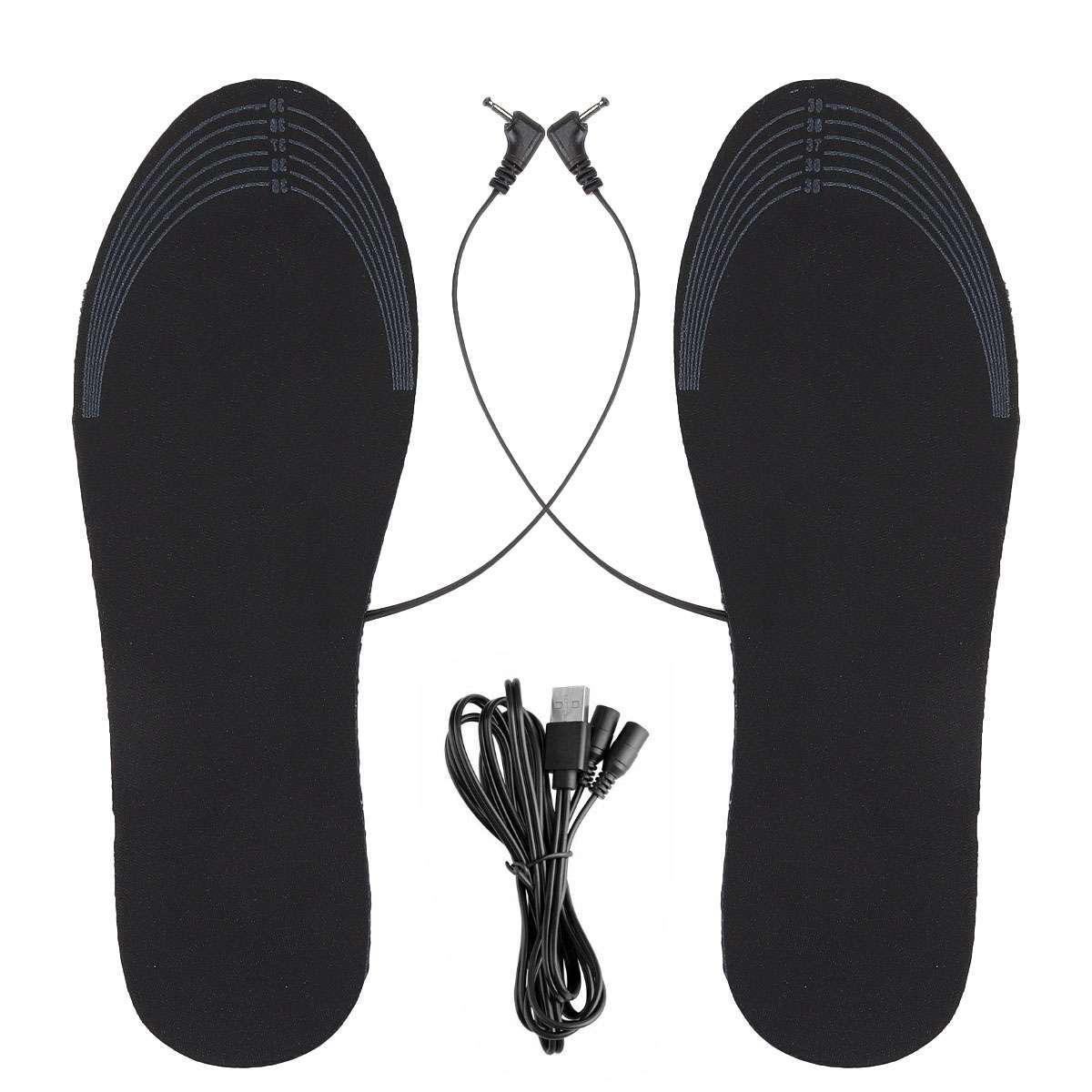 USB Electric Heated Shoe Insoles Warm Socks Feet Heater Foot Winter Warmer Pads