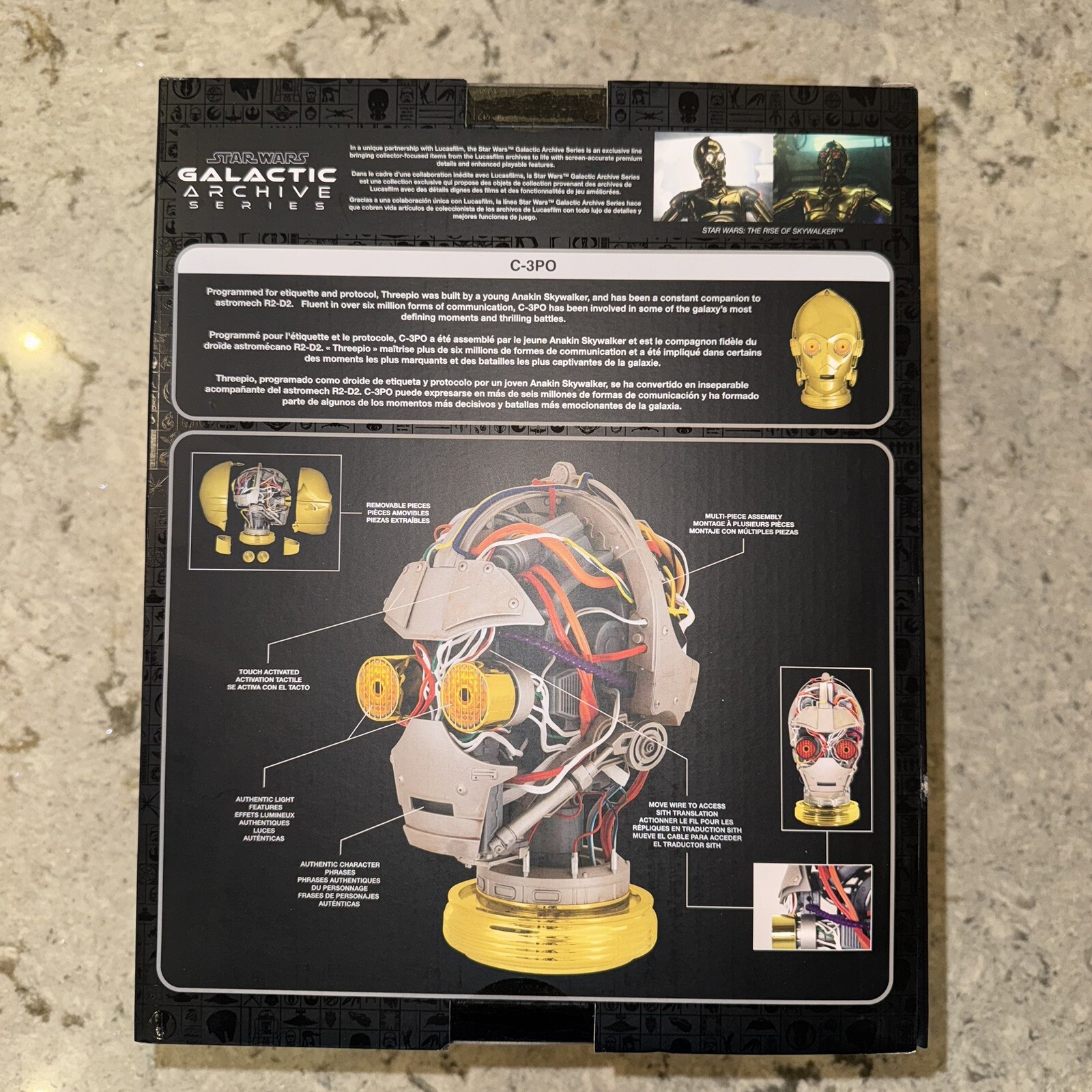 Disney Parks D23 Expo Star Wars Galactic Archive C-3PO Helmet Brand New Sealed!