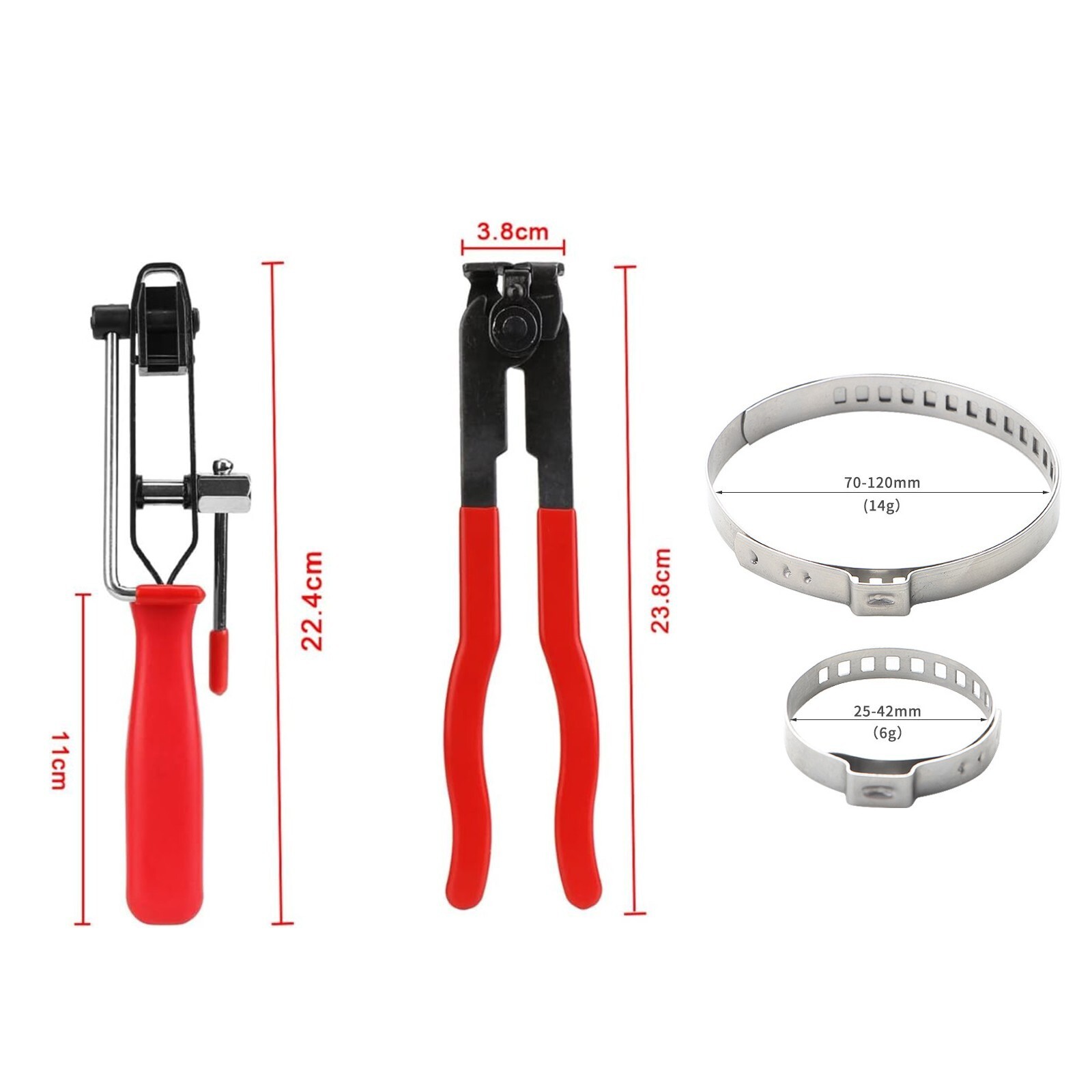 CV Joint Axle Boot Clamp Pliers Tool w/12 Crimp Bands Replace For Auto / ATV US