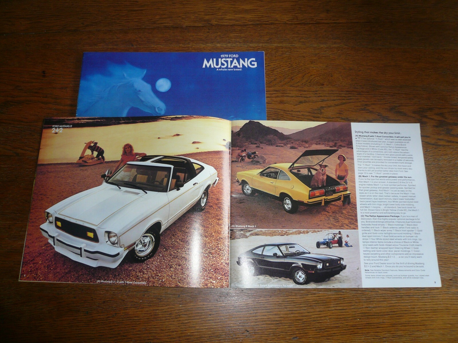 1978 and 1979 Ford Mustang Sales Brochure- Vintage- Two For One