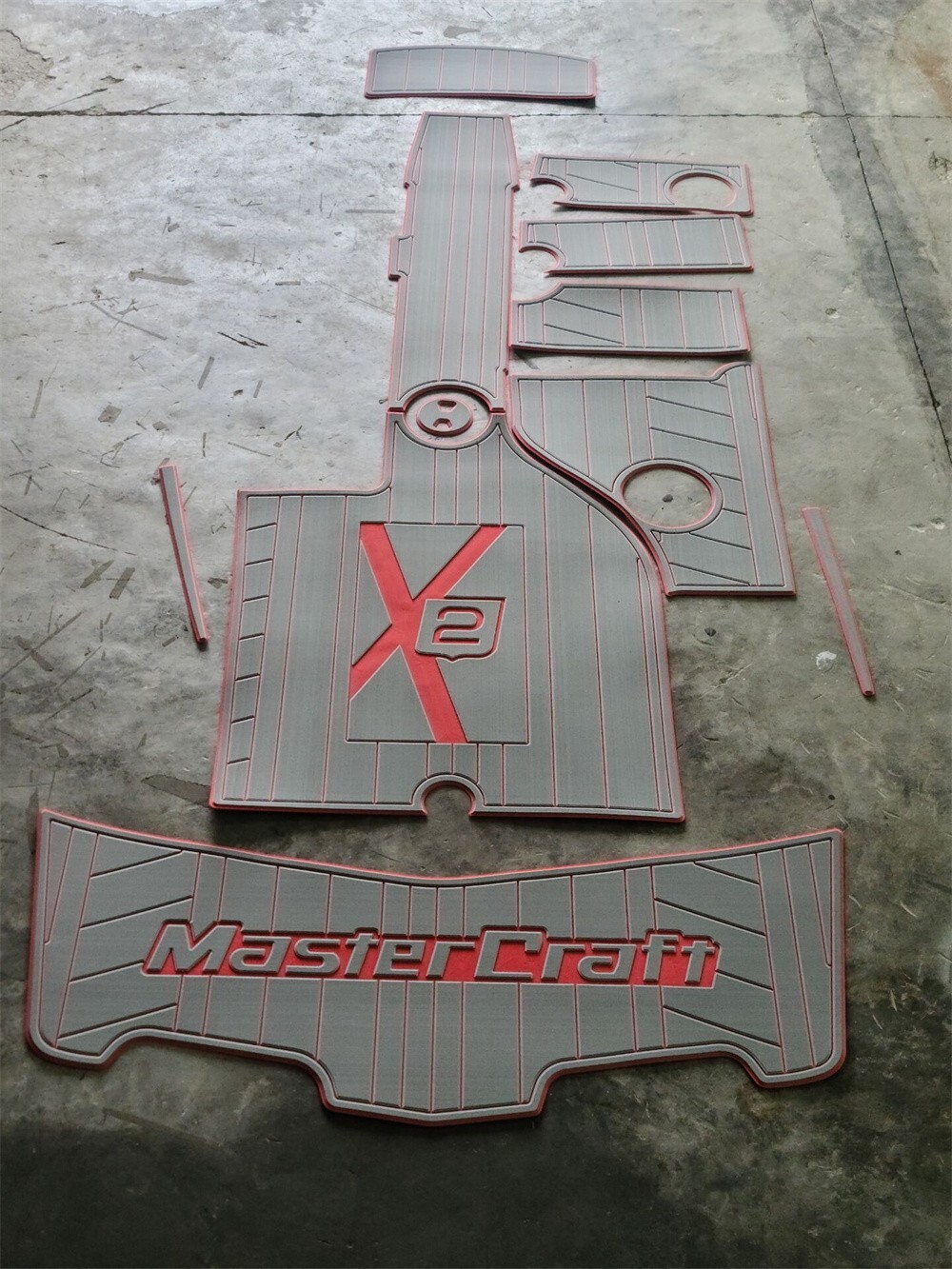 2006-2011 Mastercraft X2 Swim Platform Cockpit Pad Boat EVA Foam Teak Flooring