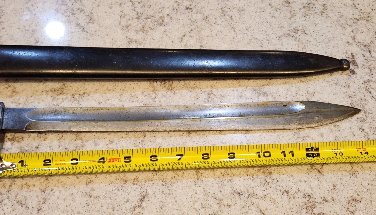 Original WWI German Butcher Blade Bayonet With Sheath (A-G Duisburg)