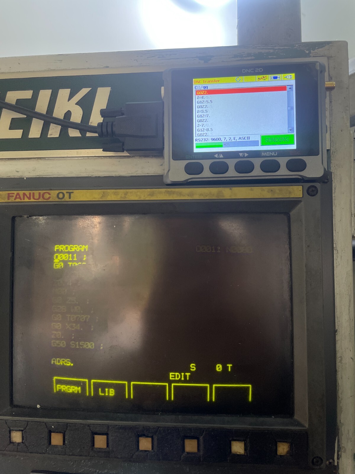 MICRO DNC . Drip feed DNC,USB READER to cnc machine