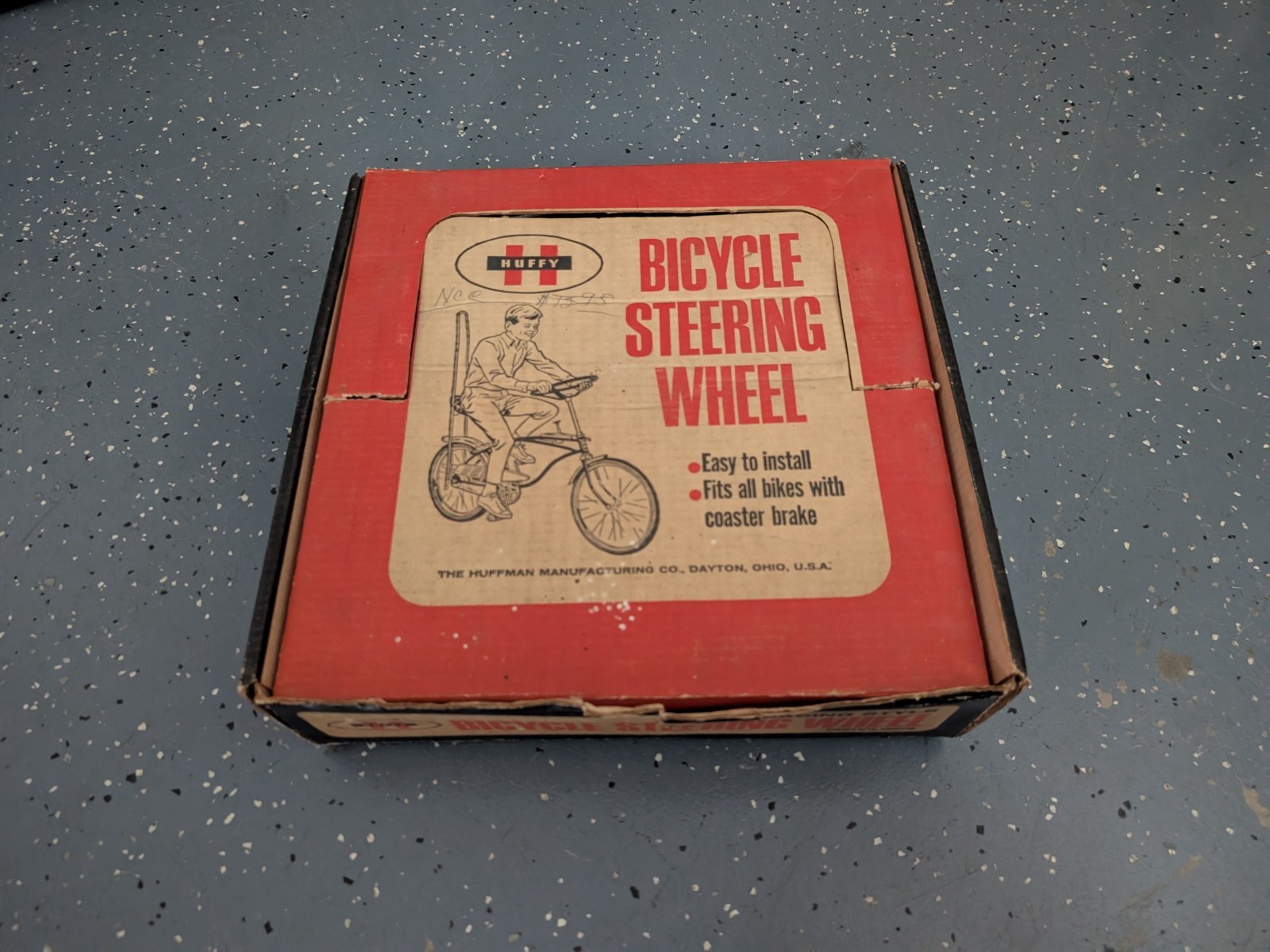 HUFFY STEERING WHEEL ORIGINAL VINTAGE MUSCLE BIKE ACCESSORY in BOX