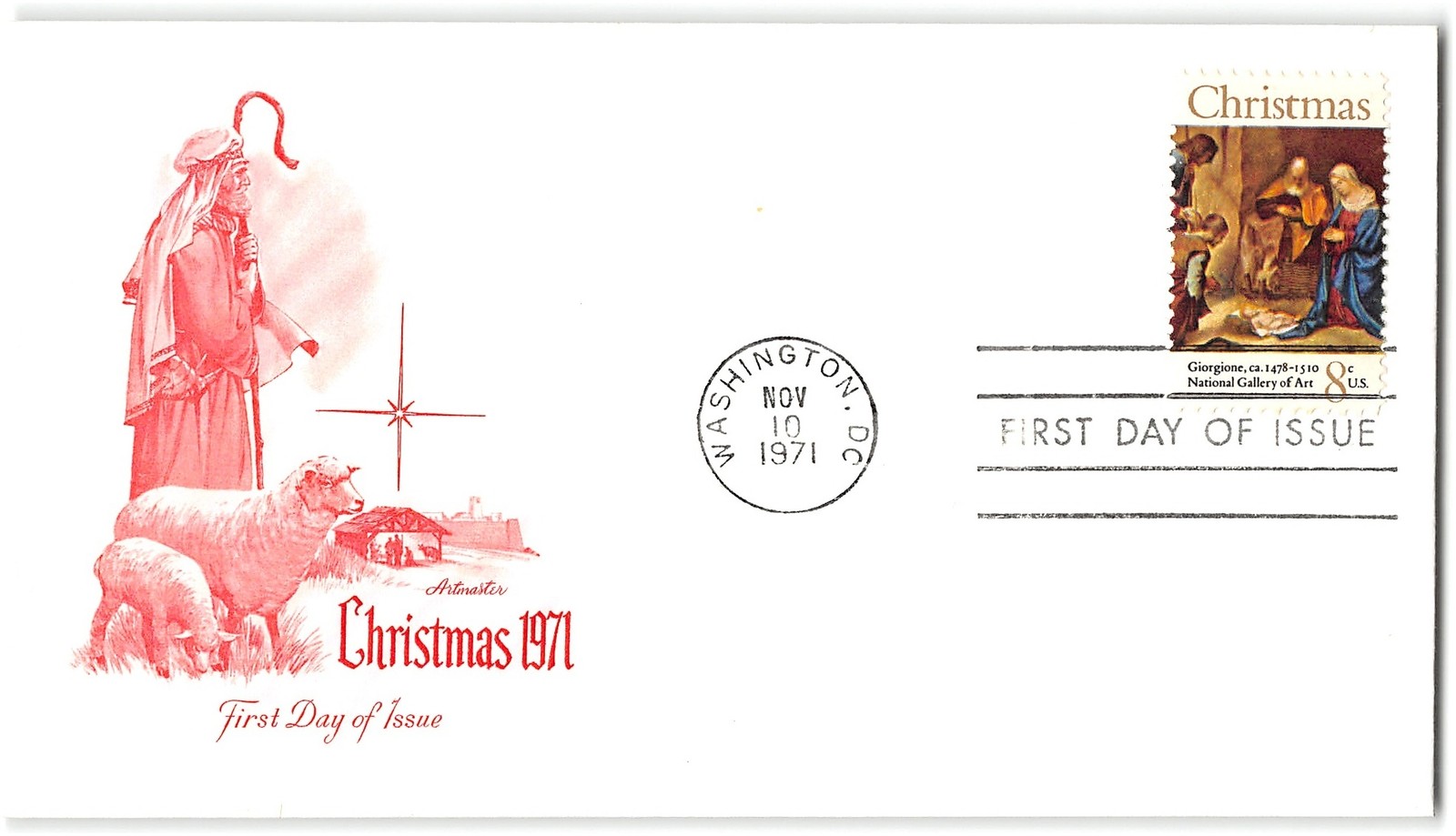 US #1444 FDC, 1971, Artmaster