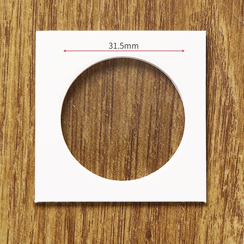 100PCS Coin Flips for Half Dollar - 31.5mm/1.24 inch Cardboard Holders-2x2 inch