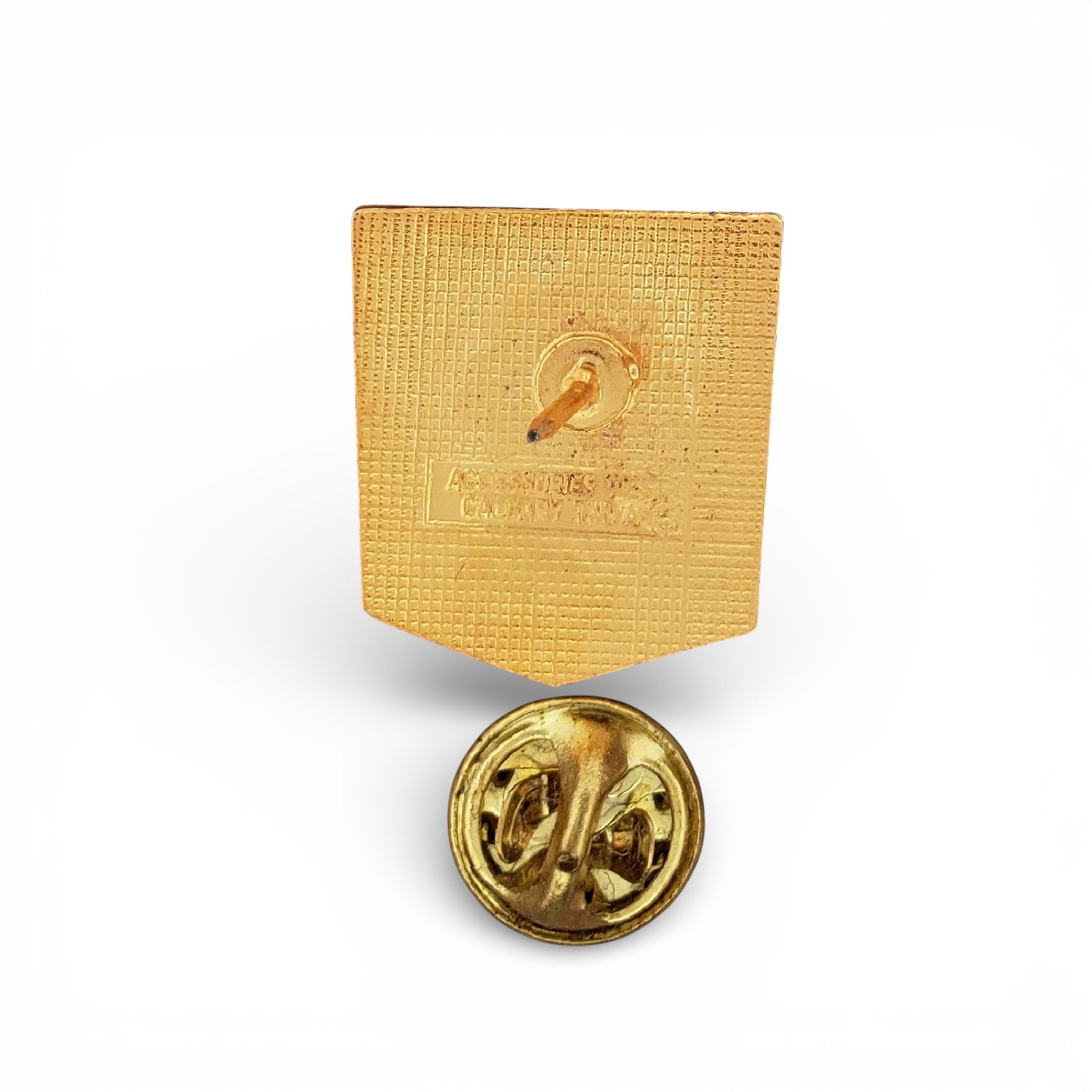 Vintage 1980s Wrangler Jeans Pocket Lapel Pin Western Denim Cowboy Hat