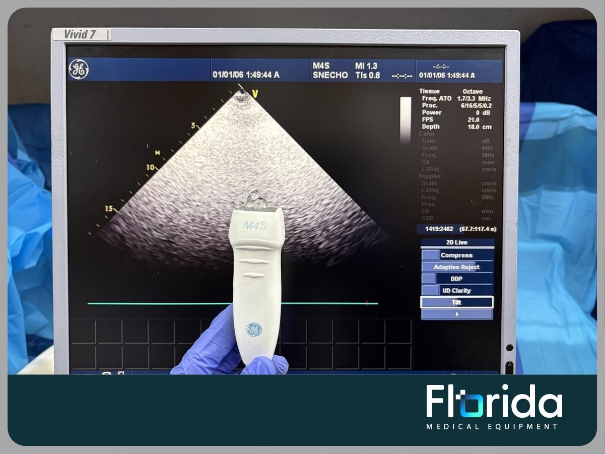 2013 GE M4S SECTOR ARRAY ULTRASOUND TRANSDUCER PROBE REF: 5129041 TESTED