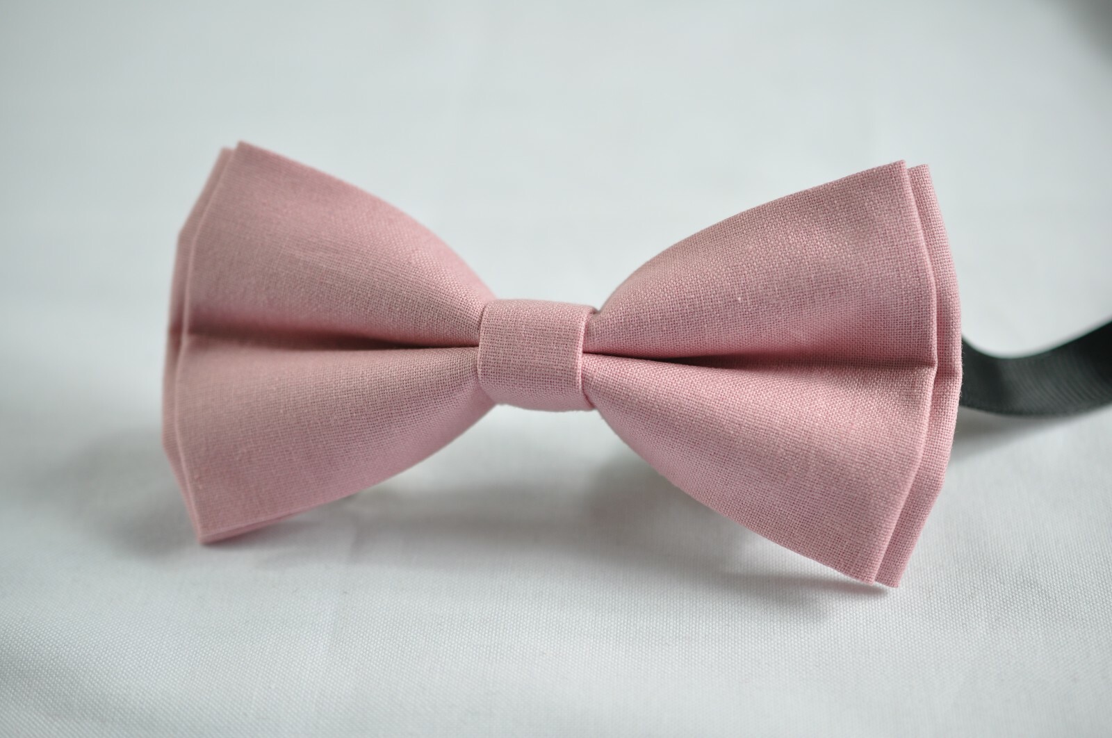 Dusky Dusty Rose Blush Pink Bow Tie + Navy Blue Suspenders Braces for all ages
