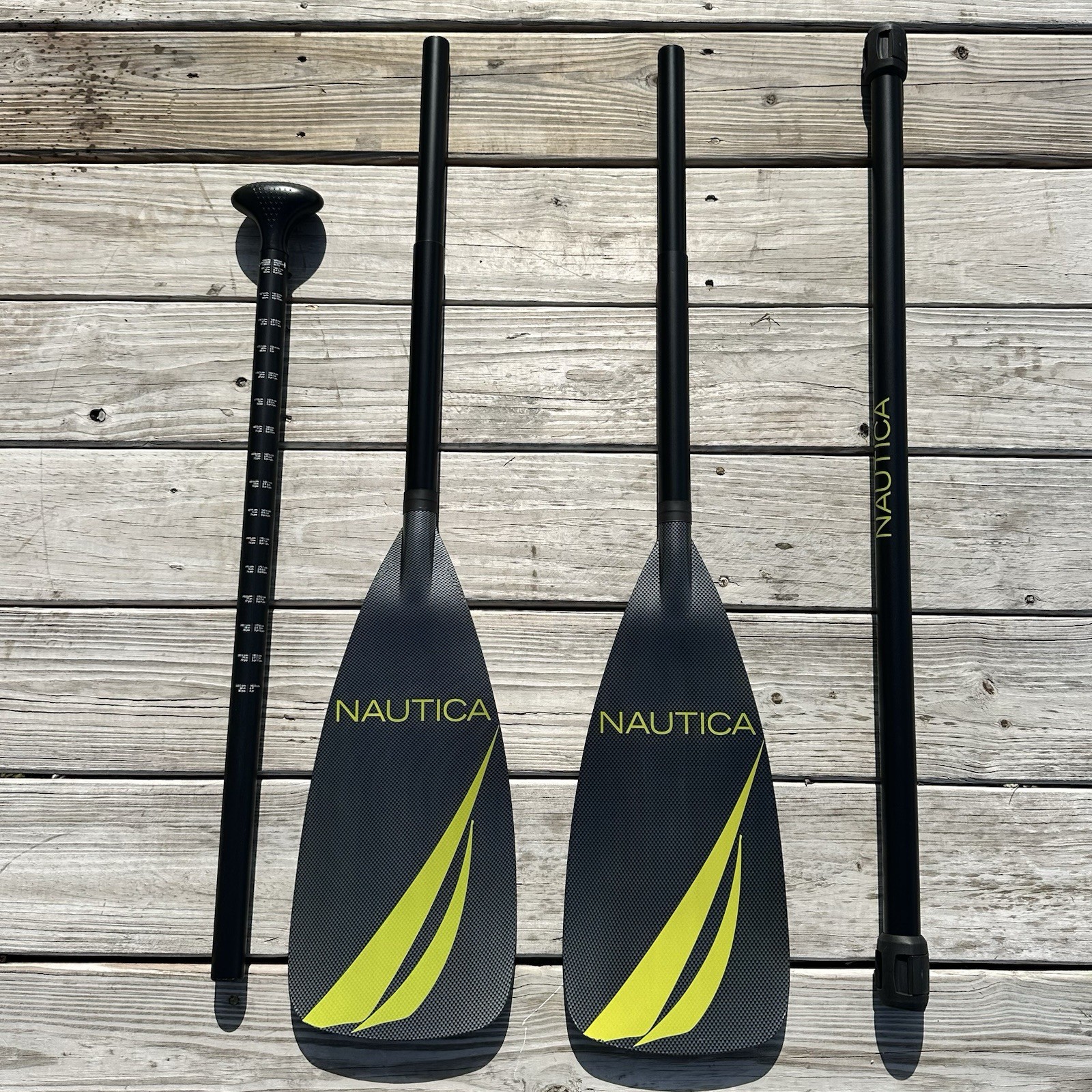 Kayak SUP Paddle - Adjustable 4-Piece, Floating, Lightweight Paddleboard Nautica