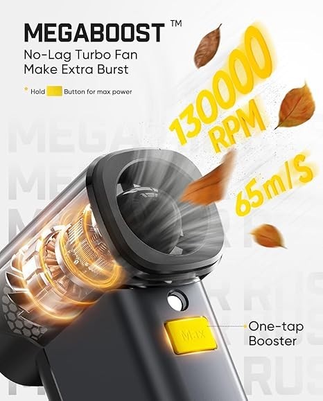 Fanttik B10 Pro Max Electric Air Duster, 130000RPM Brushless Motor, Compressed A