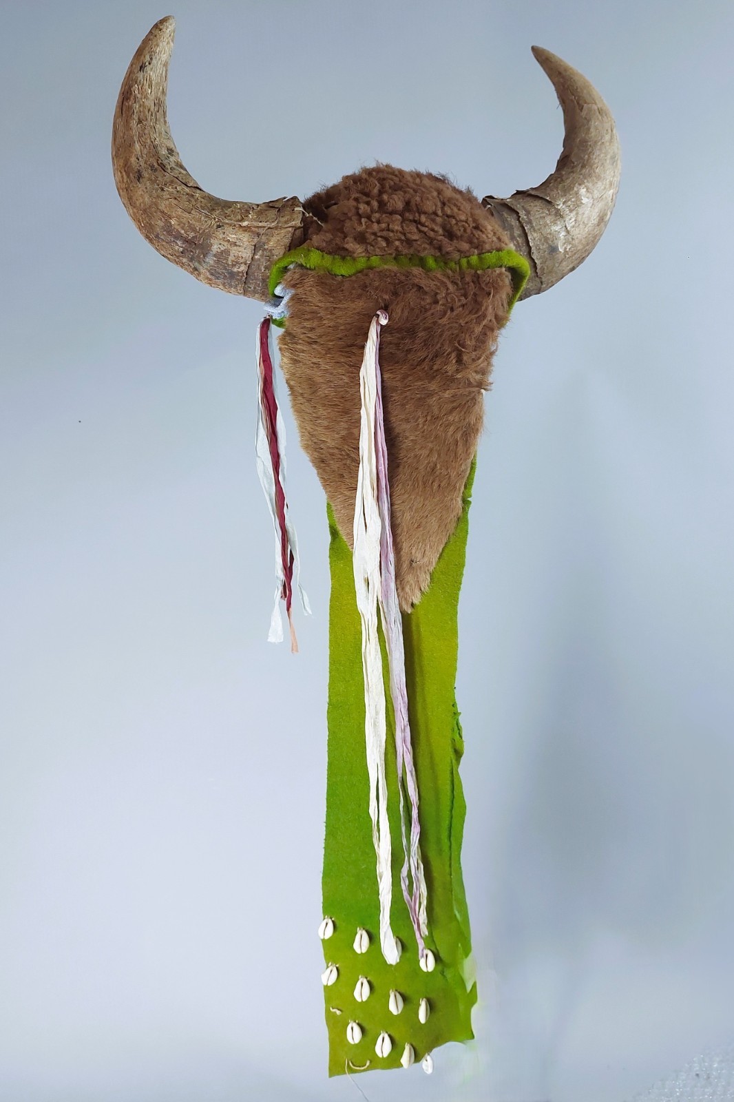 Antique Native American Southern Plains Indian; Buffalo Headdress; 19th Century