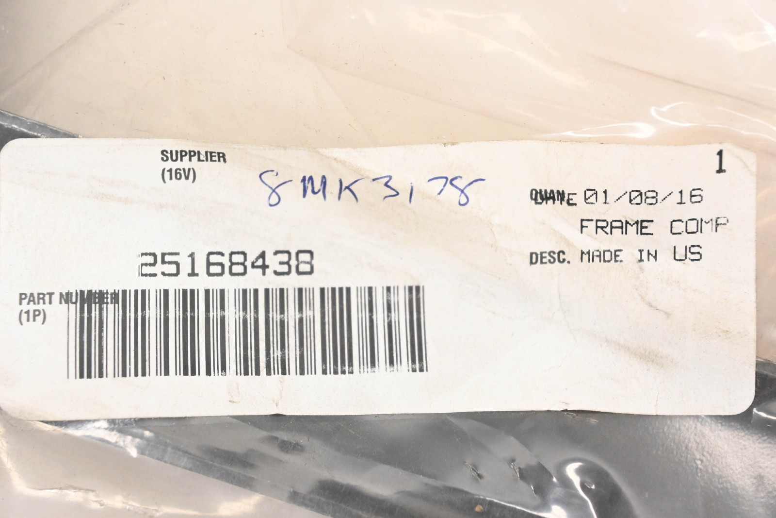 Mack 25168438, 8MK3178 Battery Hold Down Bracket NOS