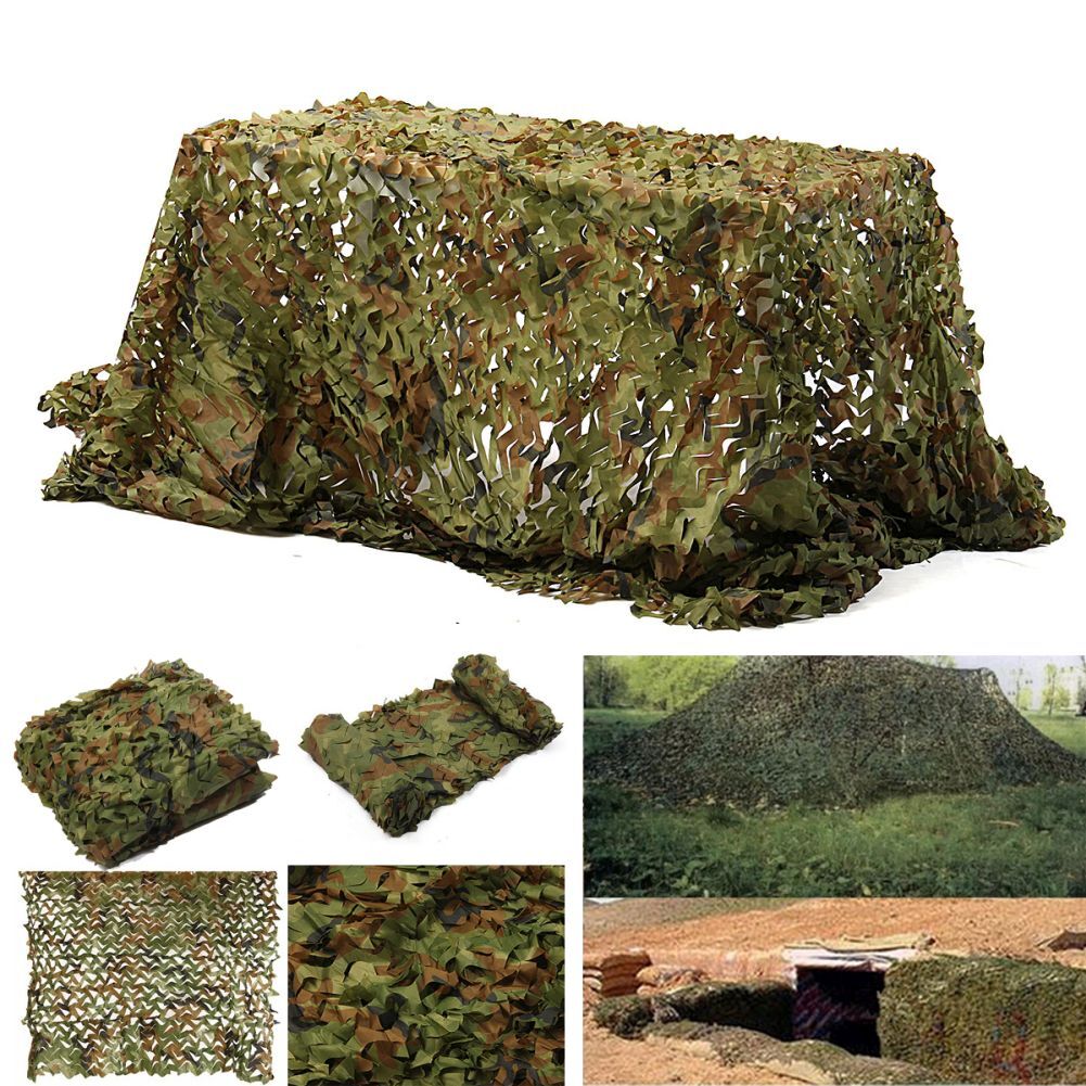 Camo Netting Camouflage Net Military Woodland Camping Hunting Sunshade 13X20FT