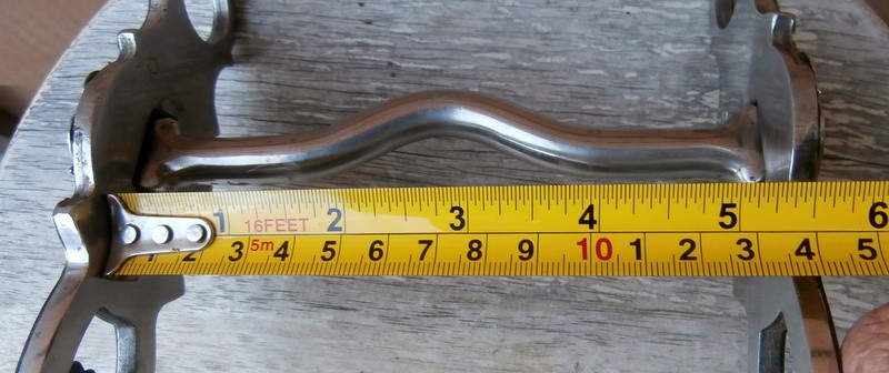 Vintage Silver Concho Low Port Heavy Weight Horse Show Curb Bit 2 in. Conchos