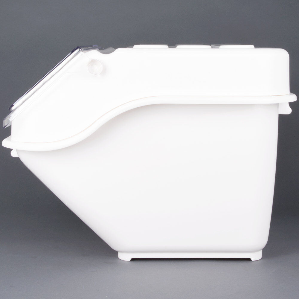12.6 Gallon 200 Cup Shelf Ingredient Bin w/ 2 1/2 Cup Measuring Flip Lid Scoop