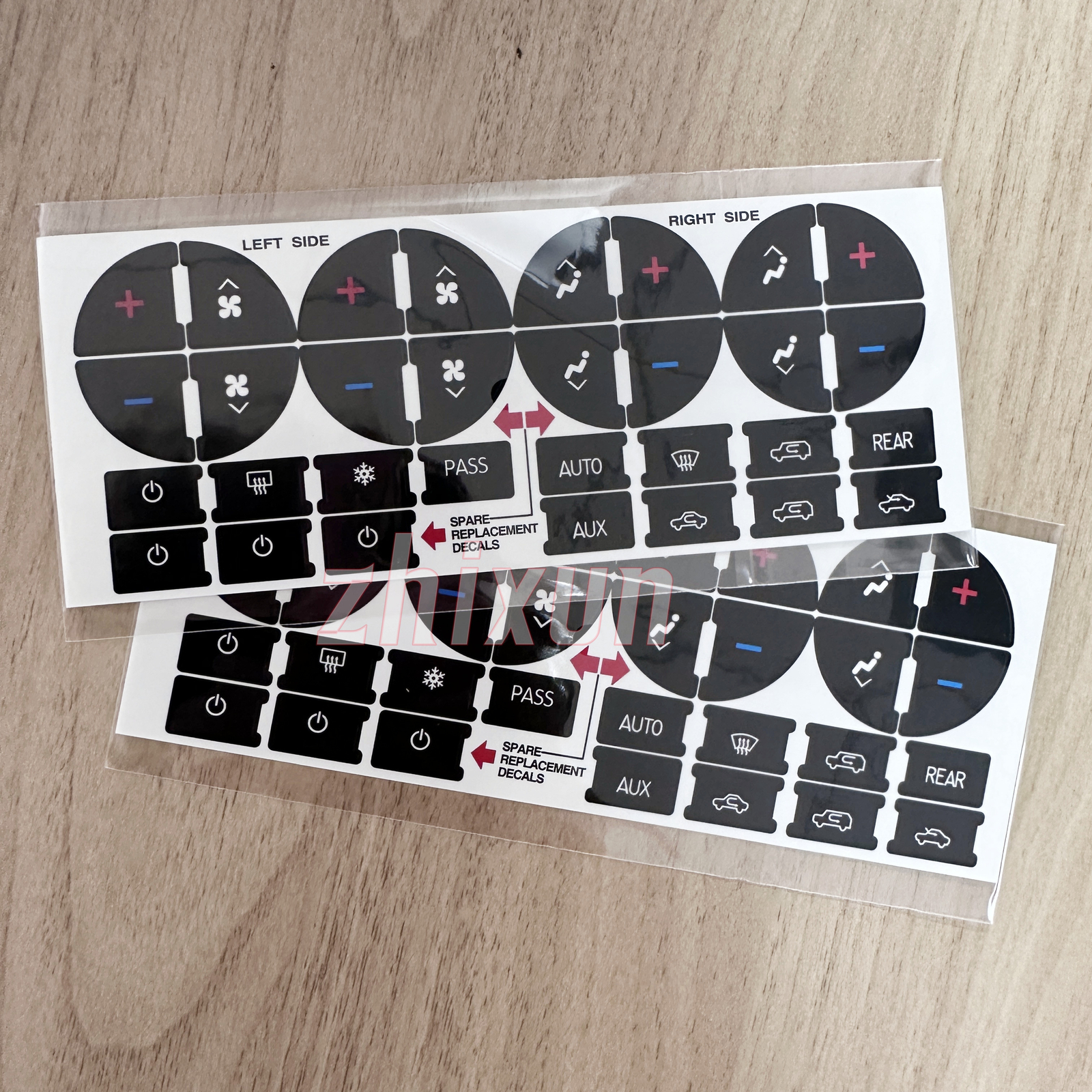 2x AC Dash Button Decal Stickers Replacement Repair fits For Chevrolet GMC Tahoe