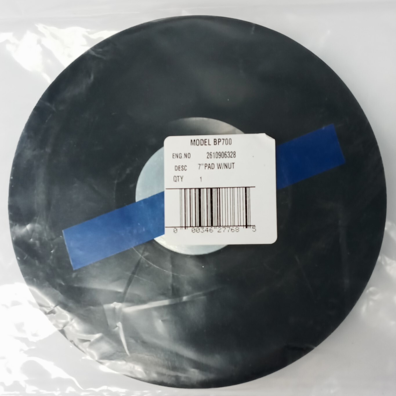 Bosch BP700 7" Angle Grinder Sanding Backing Pad With Nut Assembly