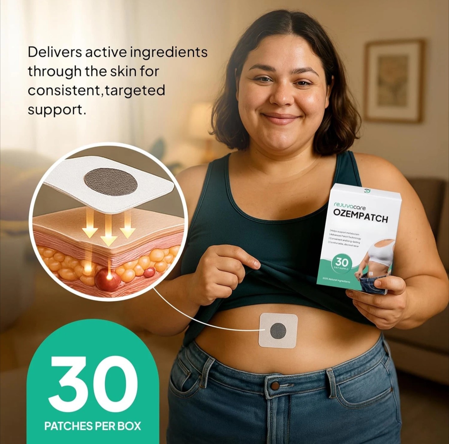 7 Rejuvacare OzemPatch Tonepatch Slimming Patches Lot Of 7 Months 210 Count