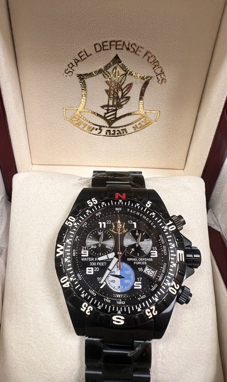 Israel Defense Forces 42 mm Stainless Steel Watch