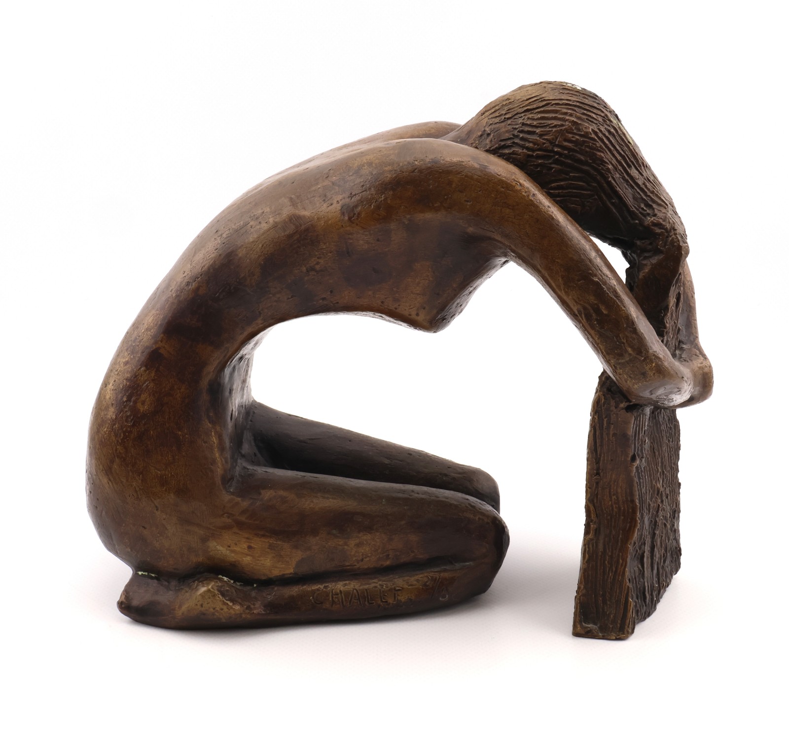 Joseph Chalef MCM Bronze Nude Sculpture Guyot Foundry