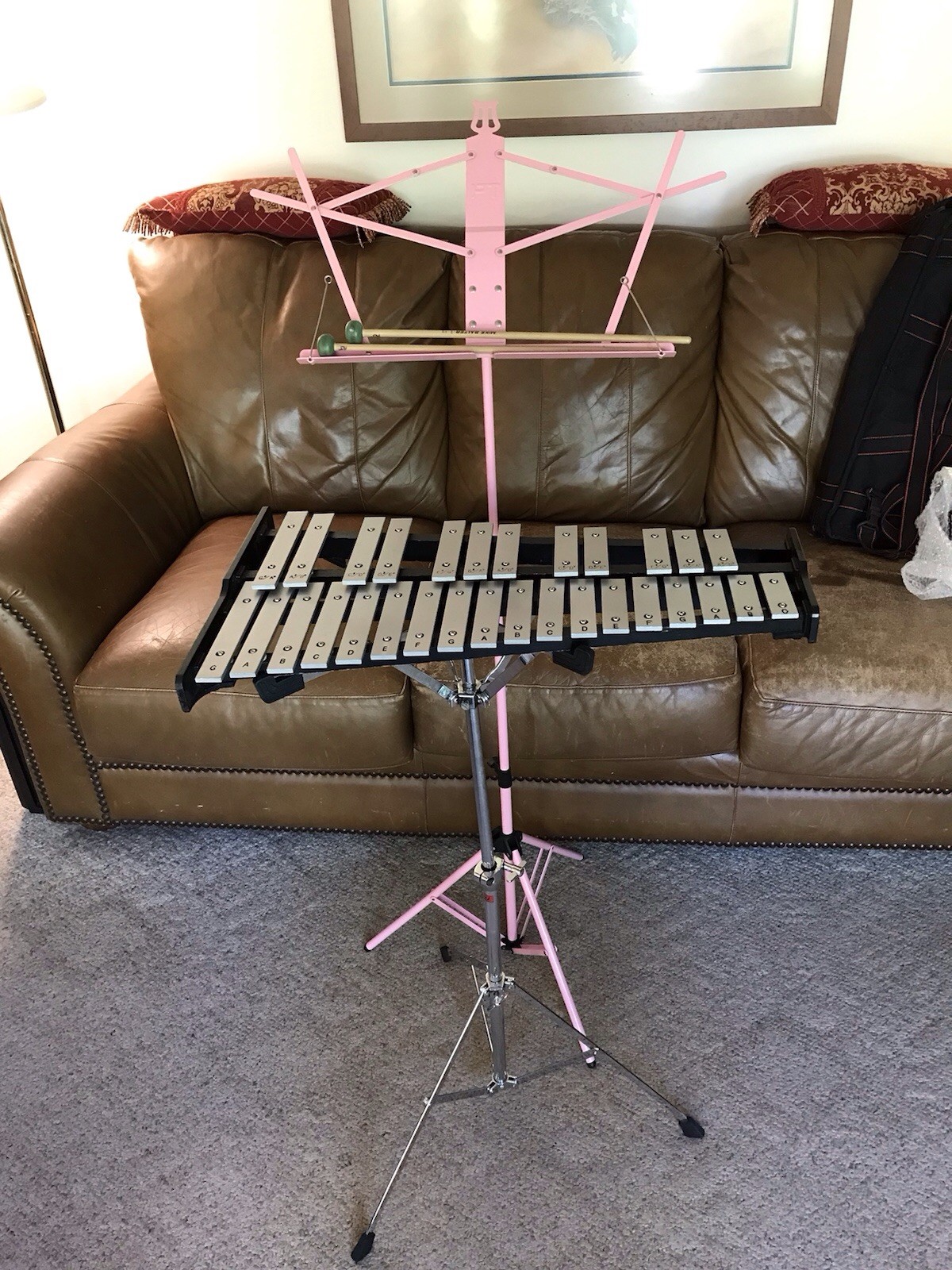 30-Key Ludwig Bells Set with Backpack Case in Pretty Good Condition.