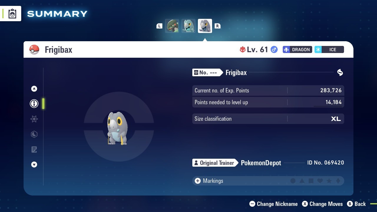 6IV Untouched Shiny Frigibax Pokemon Legends ZA *SAME DAY*