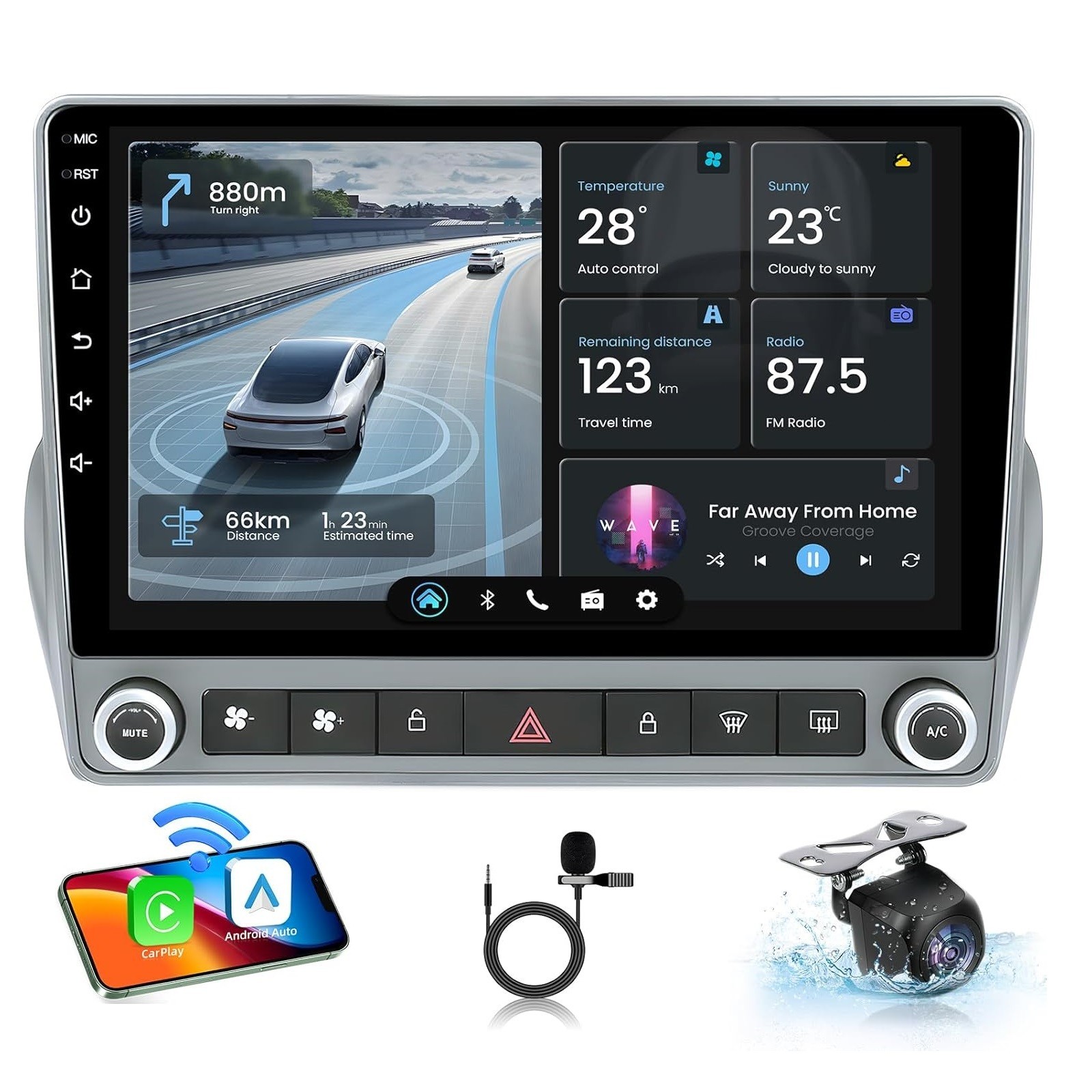 For Chevrolet Camaro 2010-2015 Android 15.0 Apple CarPlay Car Stereo Radio GPS