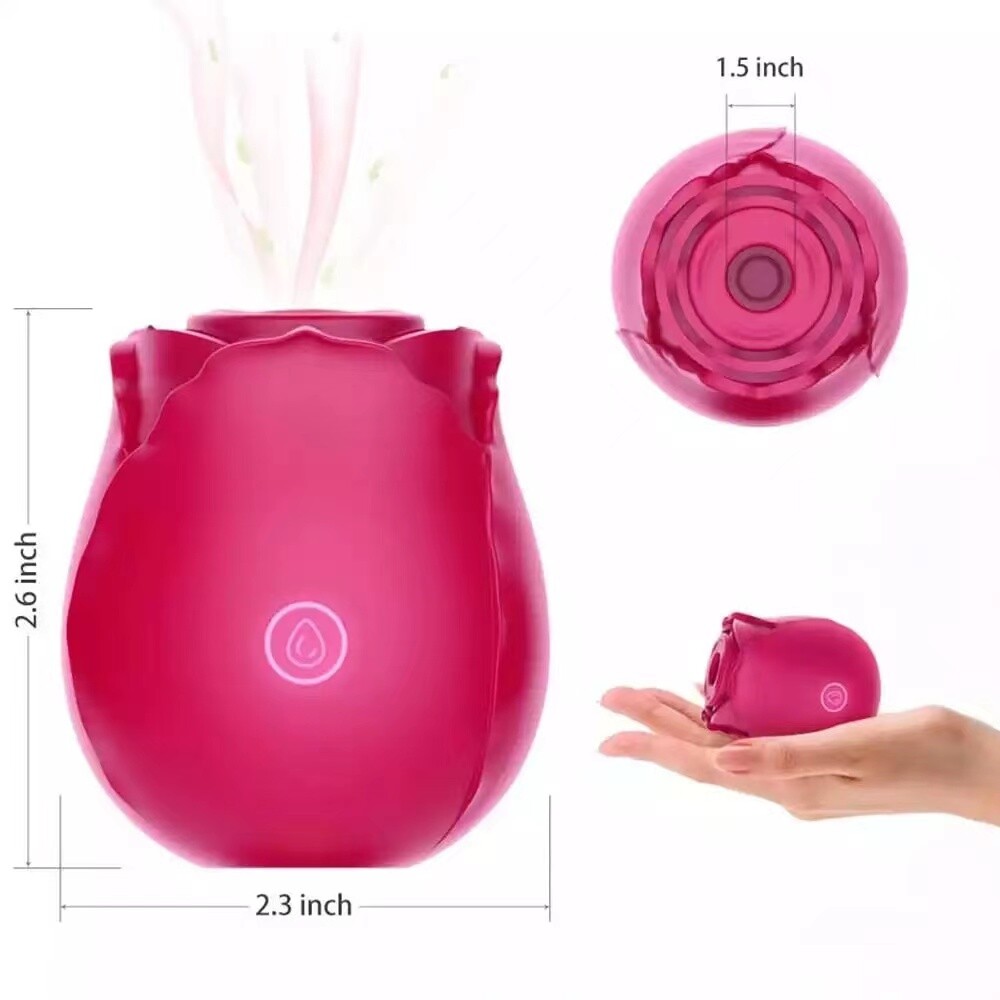 10-speed Rose Vibrator G-spot Dildo Clitoral Sucking For Women Sex Toys