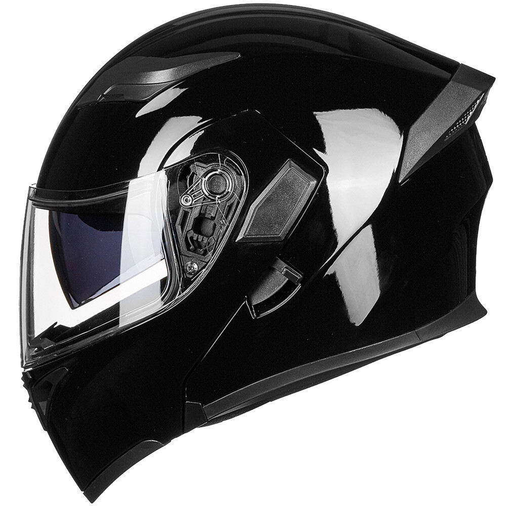 ILM Seller Refurbish Flip up Modular Full Face Motorcycle Helmet 2 Visor LED DOT