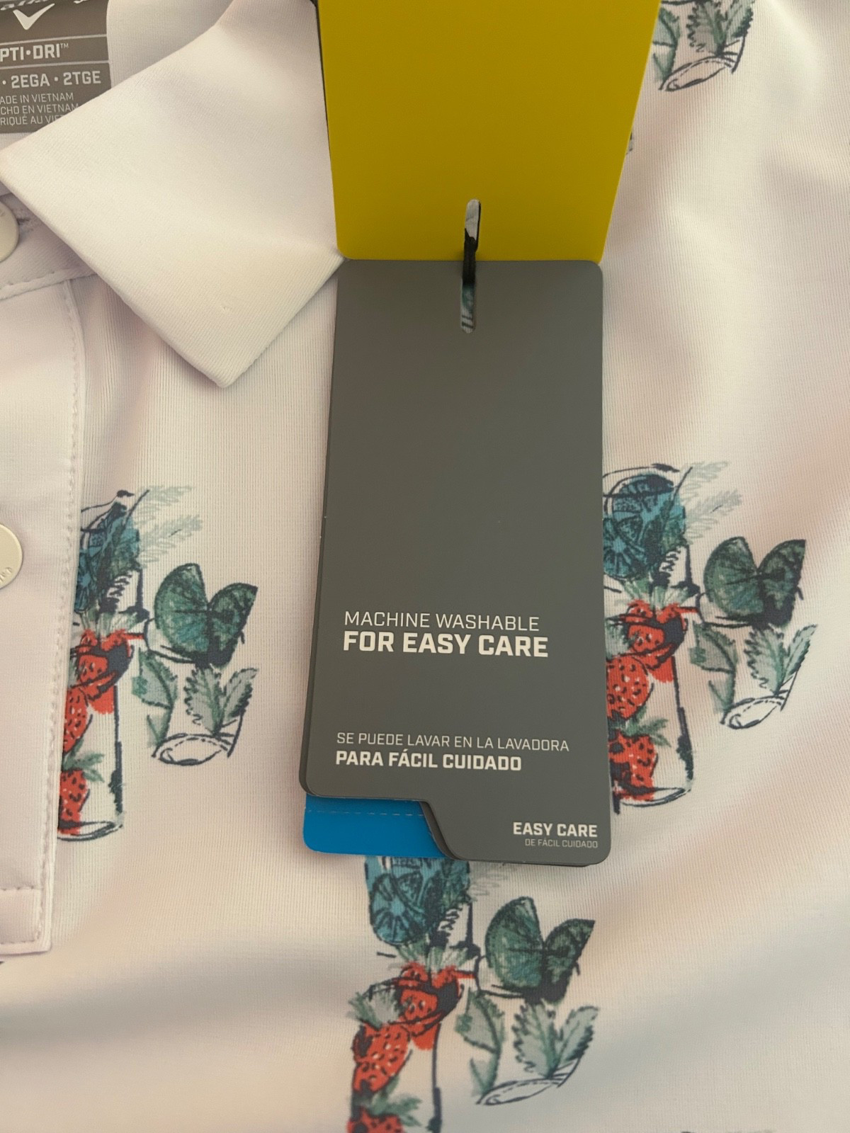 Callaway Stretch Golf Polo Shirt Bright White 2XLT Tall New