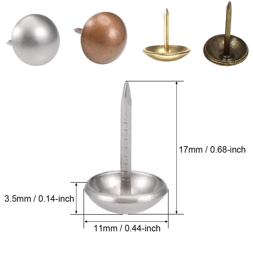 Decorative Upholstery Nail Tacks Furniture Trim Nails 100 Pack