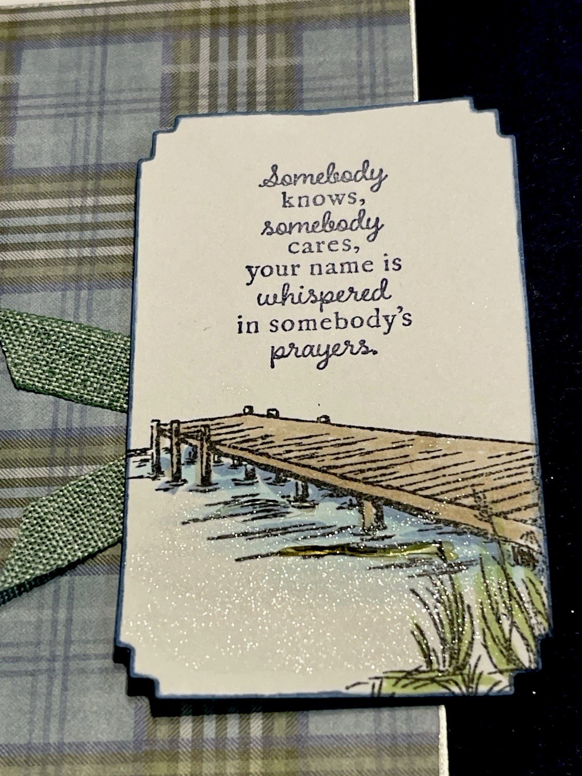 4 Stampin Up! Card Kit Someone Cares Prayers Peaceful Pier Plaids Guy Masculine