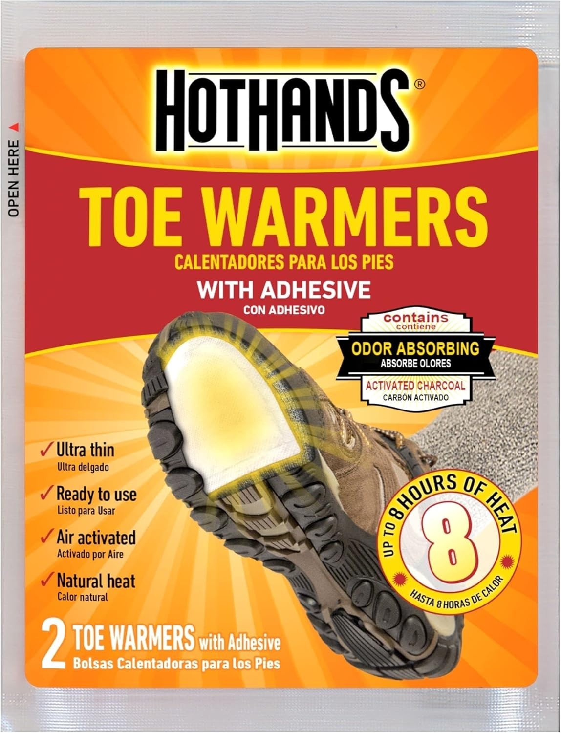 HotHands Toe Warmers (40 pairs) Bonus Pack Includes (8 Pairs) Hand warmers FREE