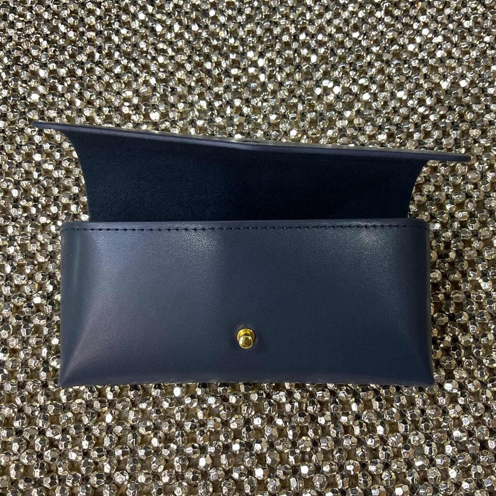 Ralph Lauren Semi-Hard Shell Eye-Sunglasses Case w/Cleaning Cloth/Navy Blue