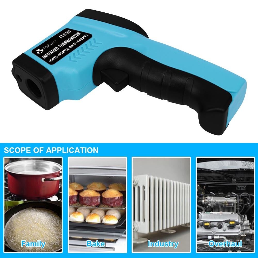 Digital IR Infrared Laser Gun Temperature Thermometer Heat Thermal Gauge Sensor