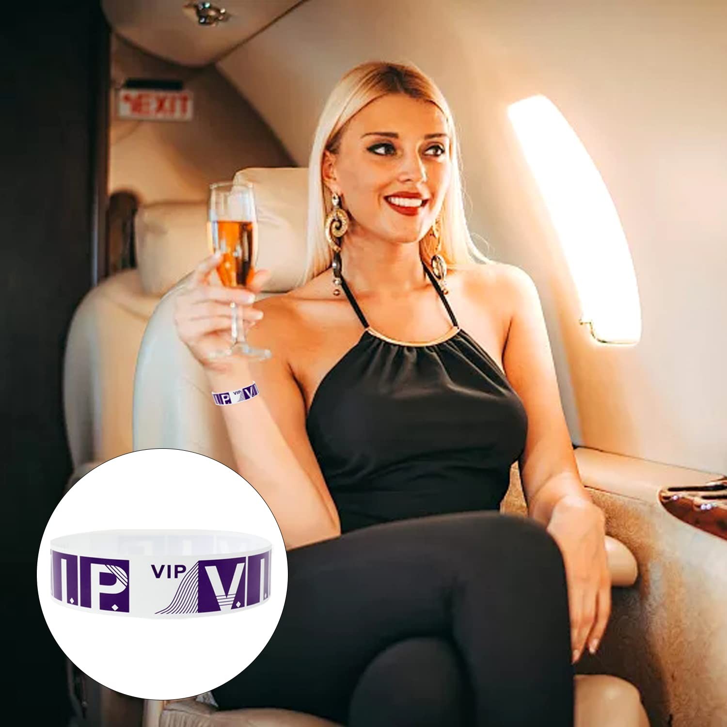 Waterproof Event Wristbands Paper Party Armbands 100 Pack