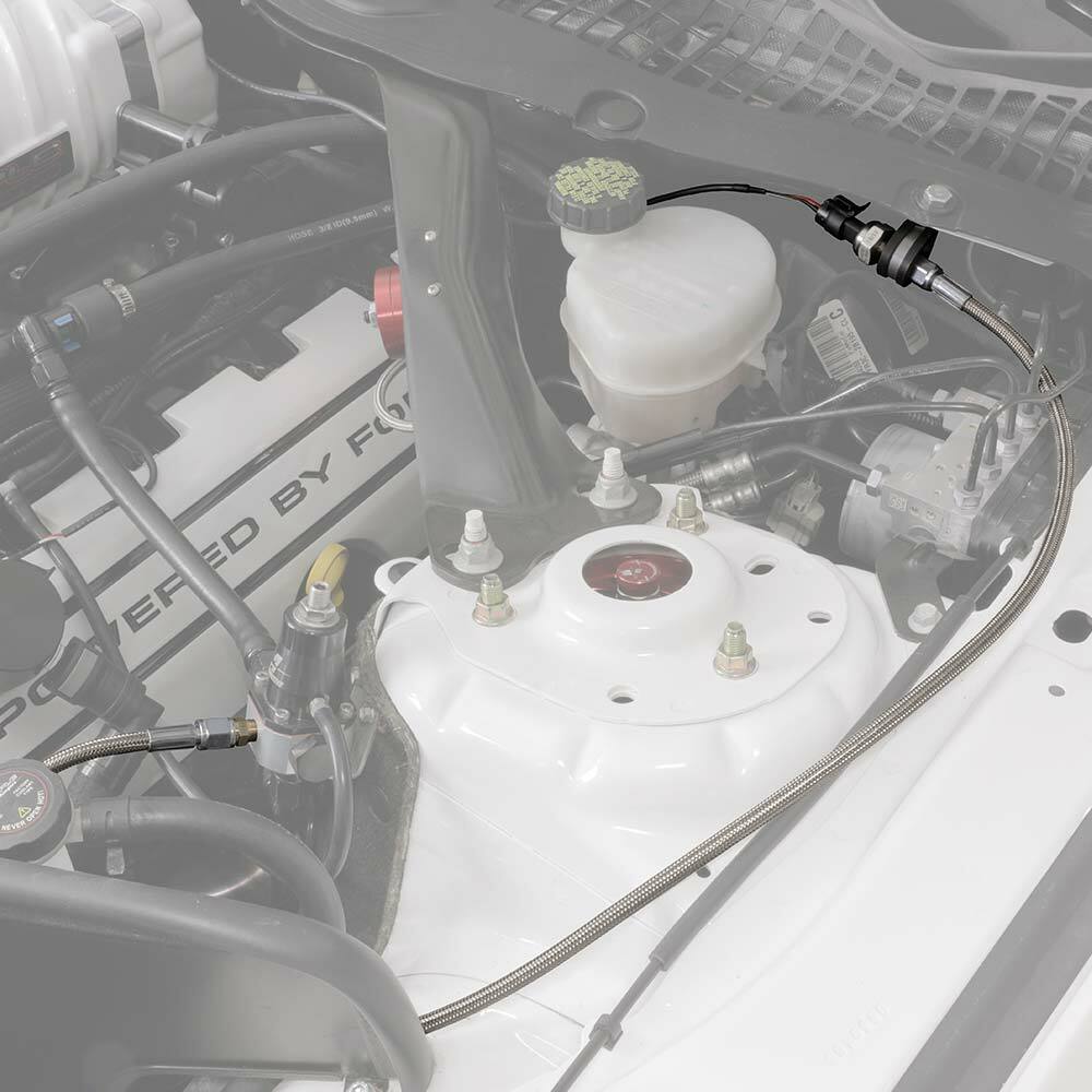 GlowShift - 1/8-27 NPT Sensor Sender Remote Relocation Hose Kit Stainless Steel