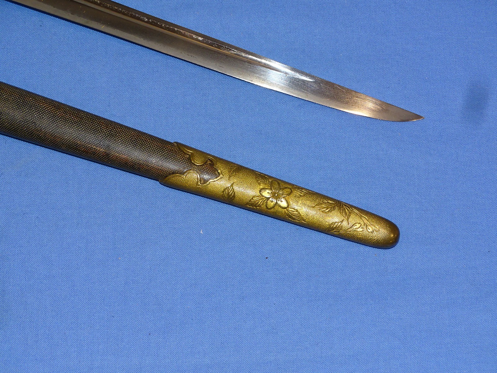 WWII Japanese Navy IJN Officer's Dagger Dirk w/ Handmade Blade