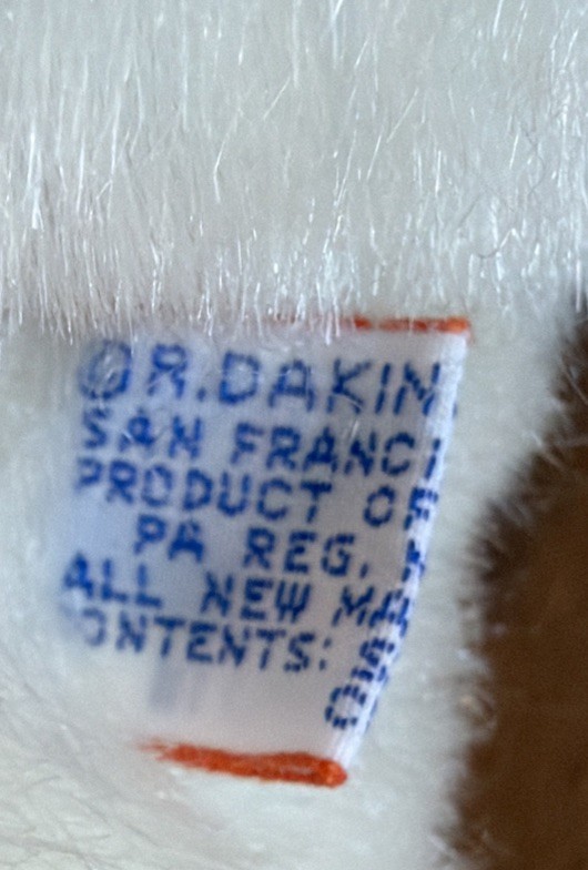 R. DAKIN 1982 Vintage Seal 21” Plush Soft Toy Stuffed Animal Cream RARE HTF EUC