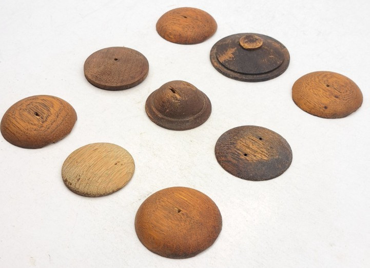 Antique Wooden Decorative Rosette Furnisher Wall Decorations Old Vintage Lot