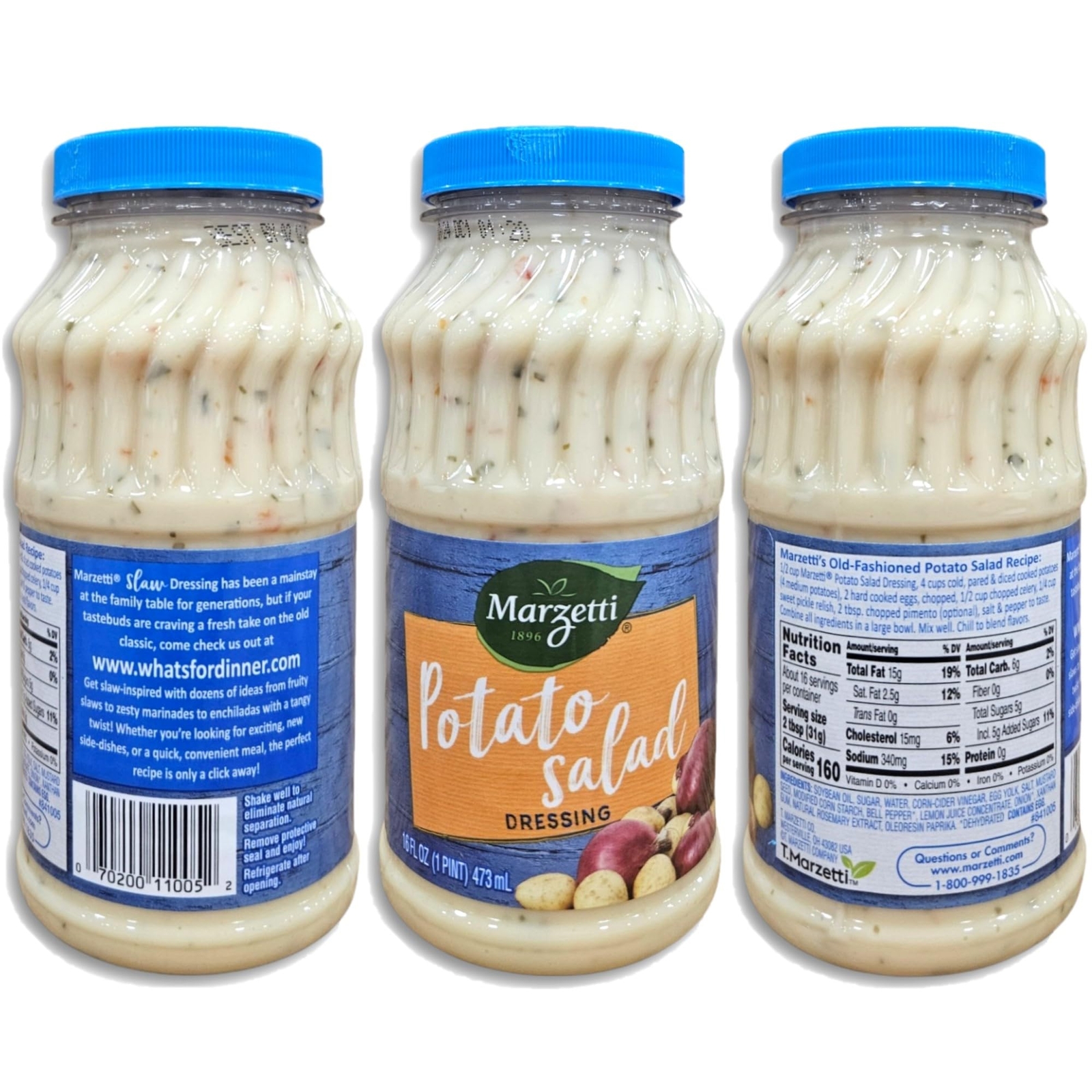 Marzetti Potato Salad Salad Dressing Value Pack | 16 Fl Oz | Pack of 3