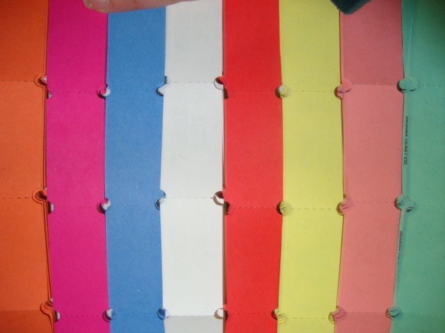 Single Admit One Event Party Carnival Flat Raffle Tickets Assorted Colors