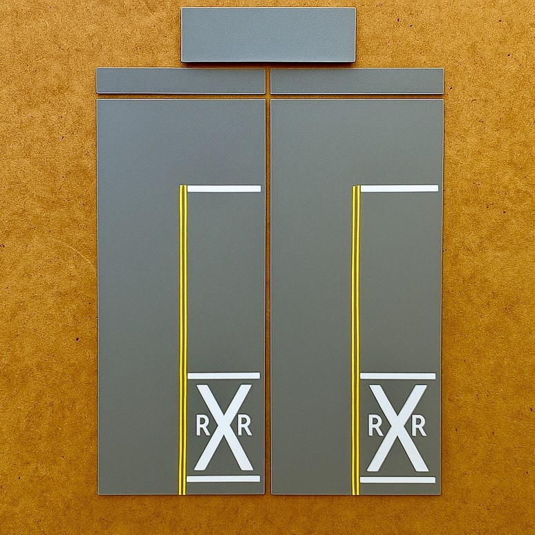 Hot Hobby RoadScapes HO Railroad Crossing RXR Kit – Double Track Crossing