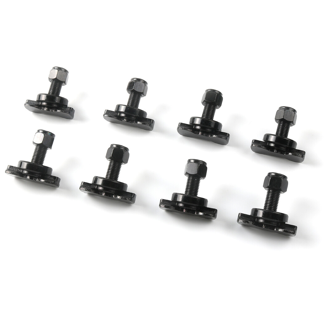 Pack of 8 L-Track Double Lug Threaded Stud Nut Fitting Tie Down
