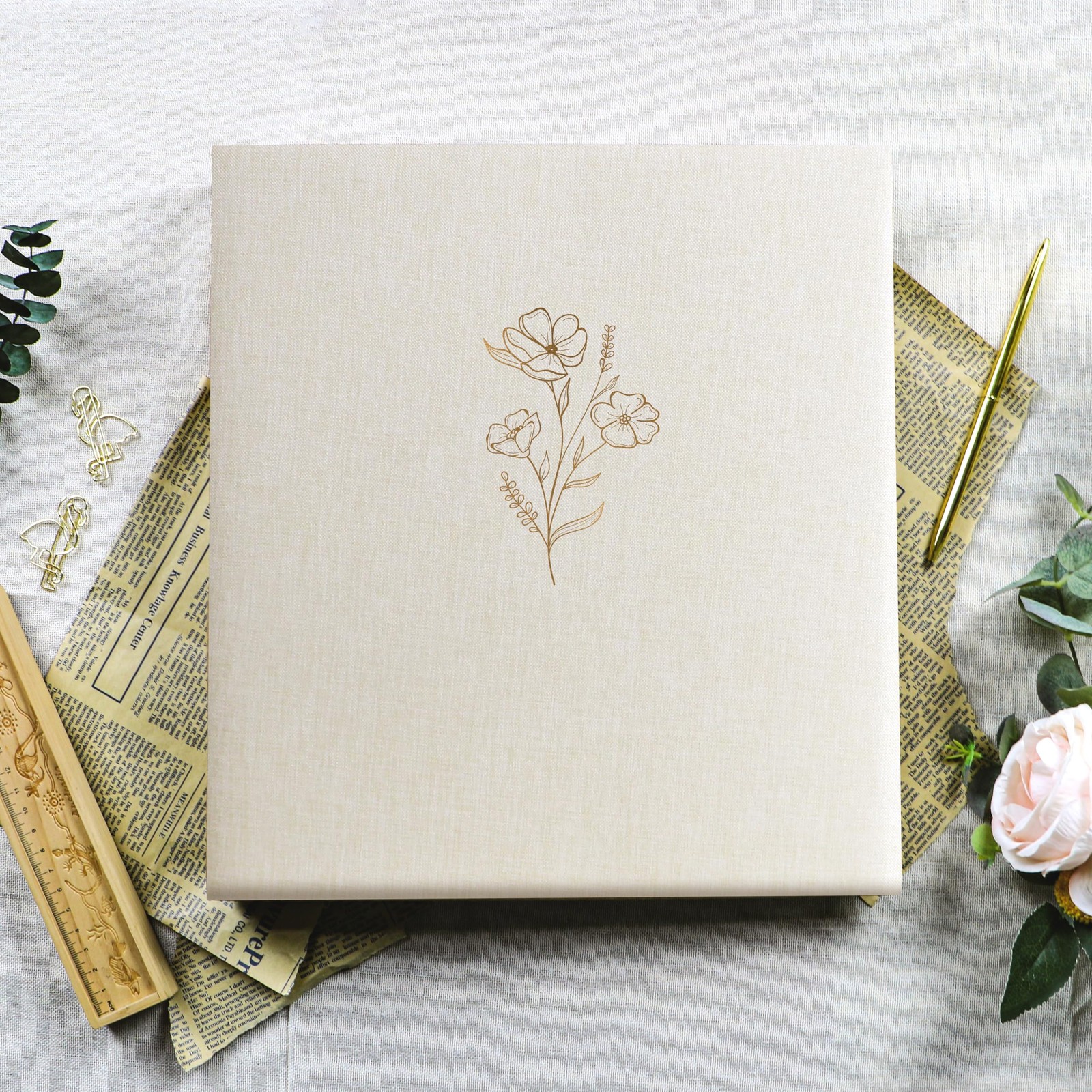 Holoary Photo Album 4x6 for 500 Photos, 5 Per Page, Linen Cover, Family Wedding