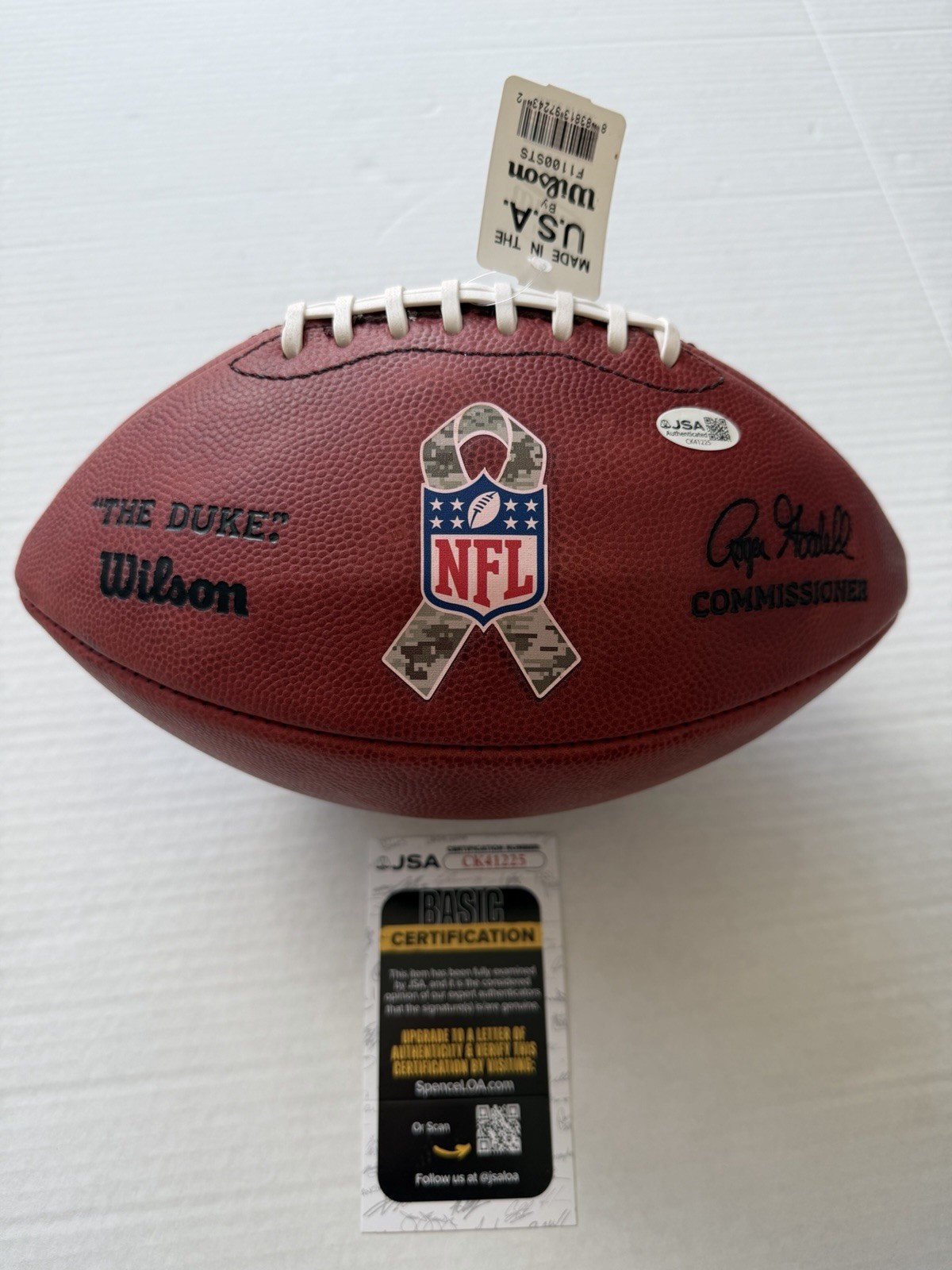 Luke Kuechly Signed Salute To Service The Duke Football JSA COA #59 Panthers HOF