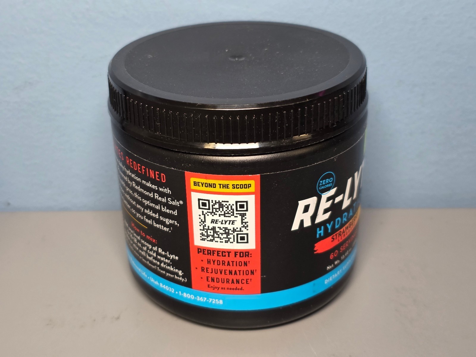 REDMOND Re-Lyte Hydration Electrolyte Mix Strawberry Lemonade 13.4oz Exp 5/2030