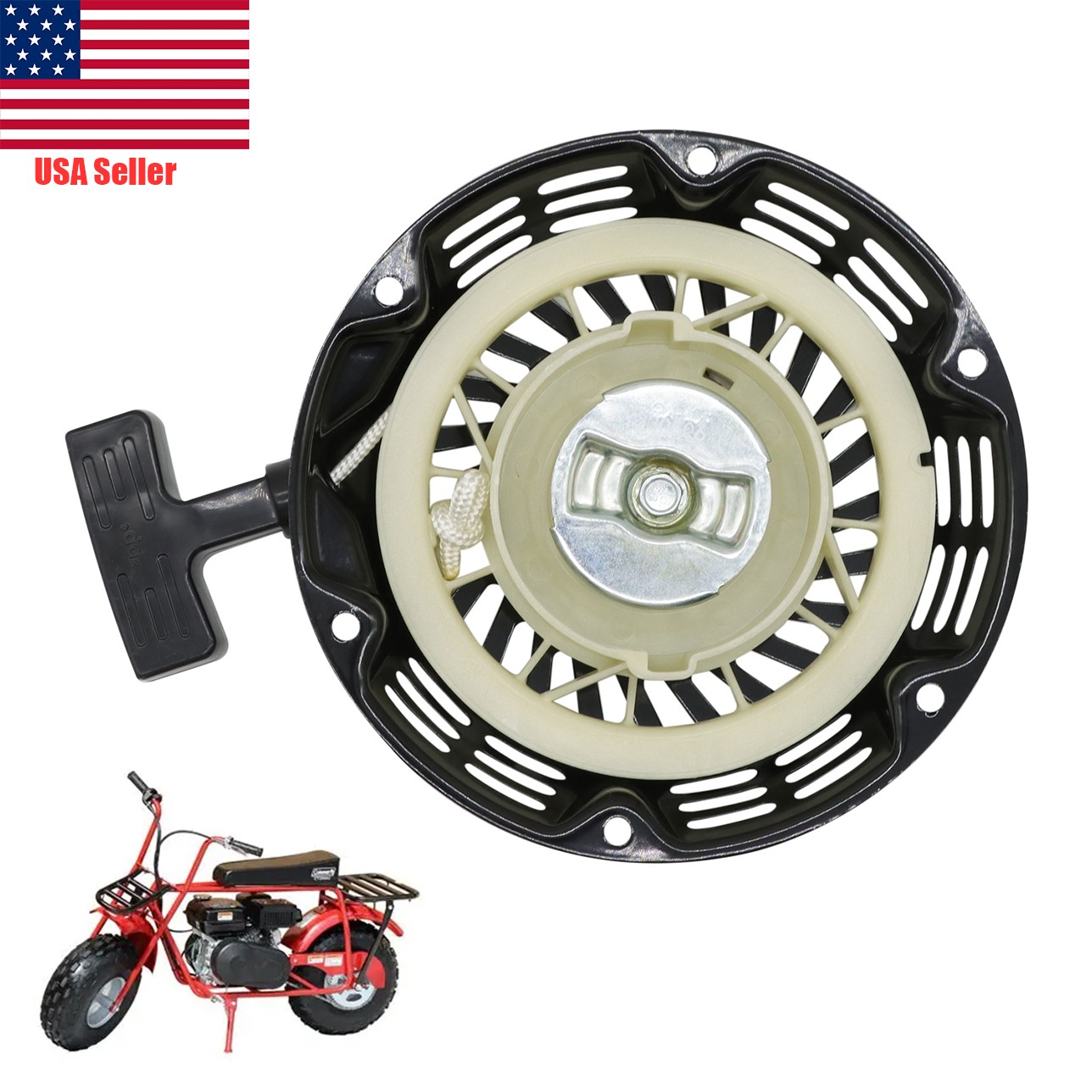 Recoil Starter Pull Start Assembly For Coleman CT200U Trail 200 196cc Mini Bike.