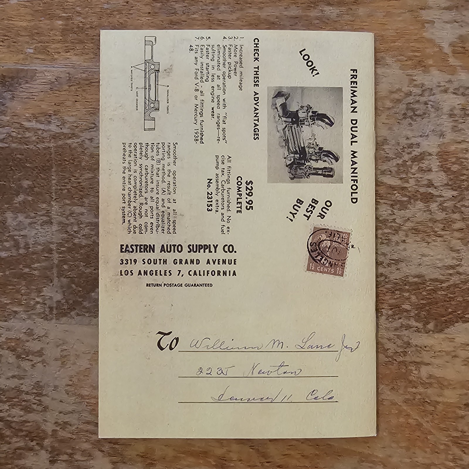 1948 Eastern Auto Accessories Catalog hot rod custom speed shop Cal auto ford V8